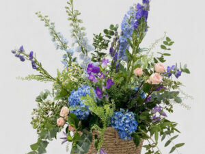 Capazo silvestre en tonos azules XXL