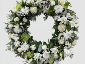 Corona Flores blancas