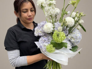Ramo con hortensias